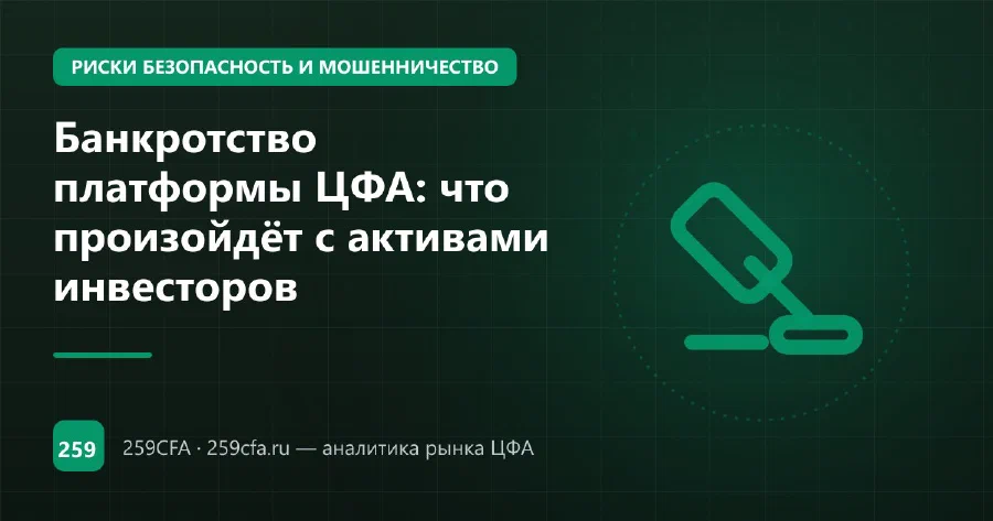 Банкротство платформы ЦФА: что произойдёт с активами инвесторов