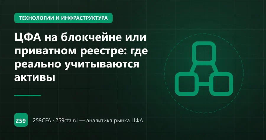 ЦФА на блокчейне или приватном реестре: где реально учитываются активы