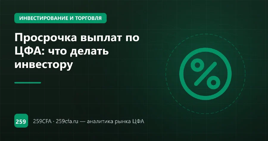 Просрочка выплат по ЦФА: что делать инвестору
