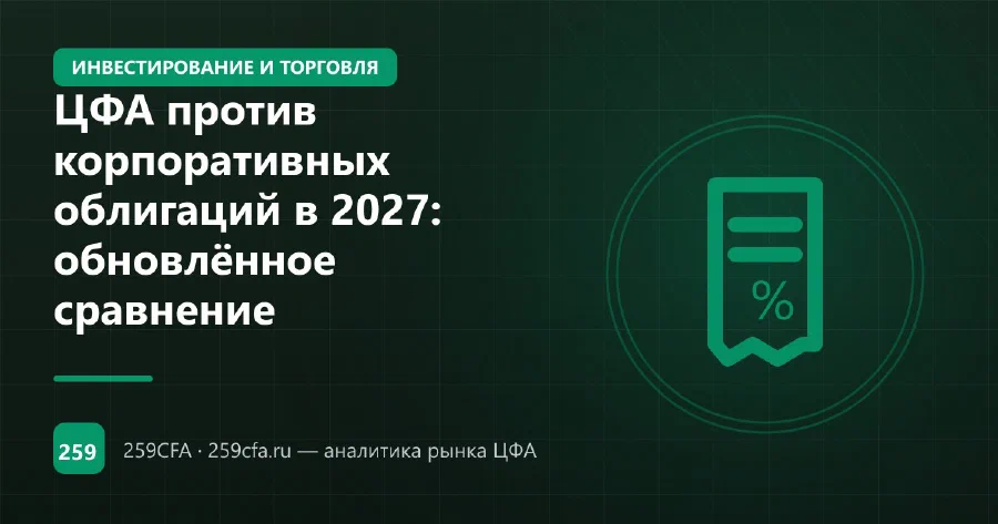 ЦФА против корпоративных облигаций в 2027: обновлённое сравнение