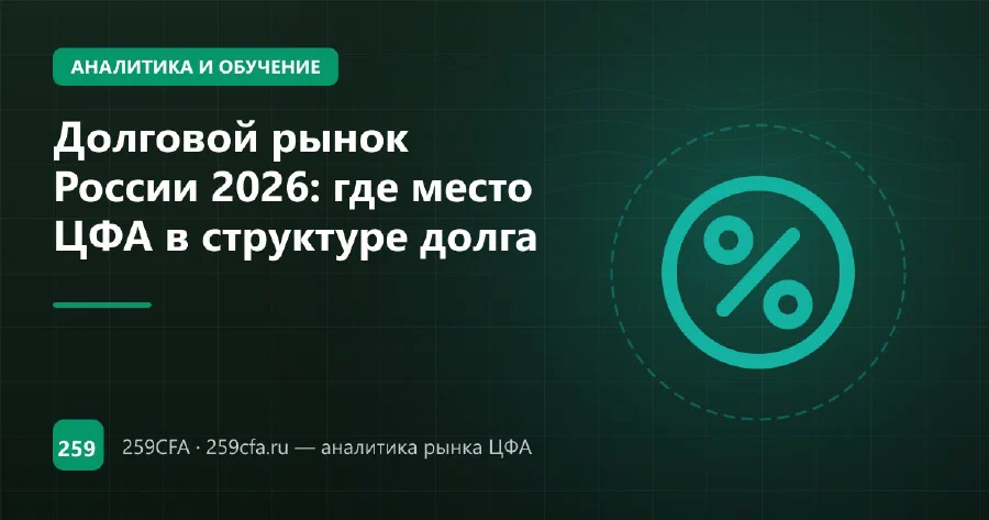 Долговой рынок России 2026: где место ЦФА в структуре долга