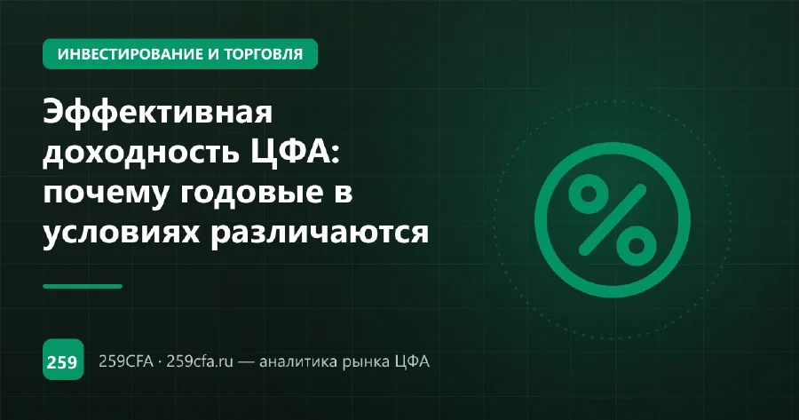 Эффективная доходность ЦФА: почему годовые в условиях различаются