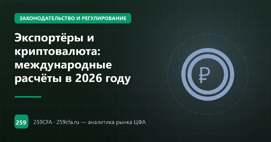 Экспортёры и криптовалюта: международные расчёты в 2026 году