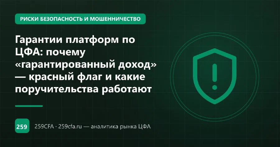 Гарантии платформ по ЦФА: почему «гарантированный доход» — красный флаг и какие поручительства