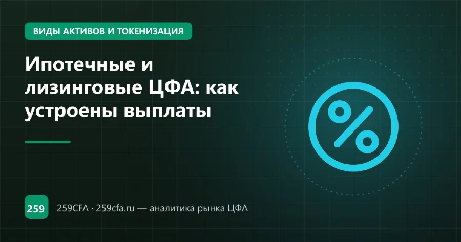Ипотечные и лизинговые ЦФА: как устроены выплаты