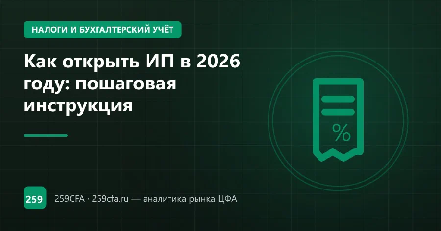 Как открыть ИП в 2026 году: пошаговая инструкция