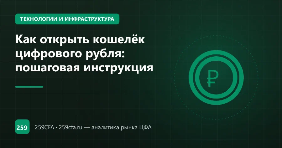 Как открыть кошелёк цифрового рубля: пошаговая инструкция