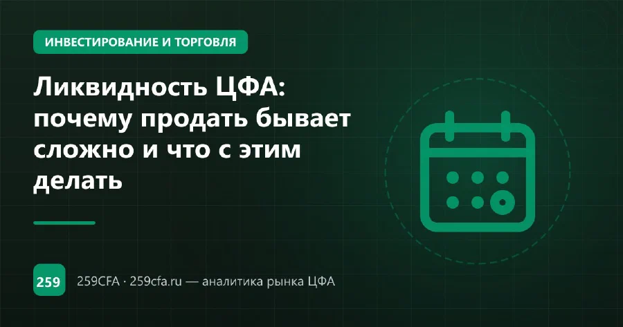 Ликвидность ЦФА: почему продать бывает сложно и что с этим делать