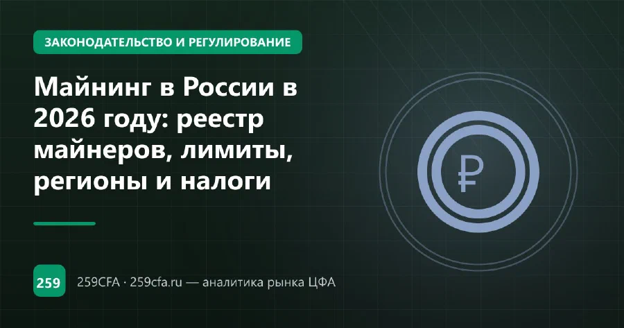 Майнинг в России 2026: реестр майнеров, тарифы на электричество и налоги