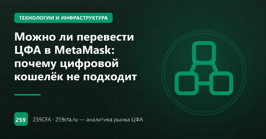 Можно ли перевести ЦФА в MetaMask: почему цифровой кошелёк не подходит