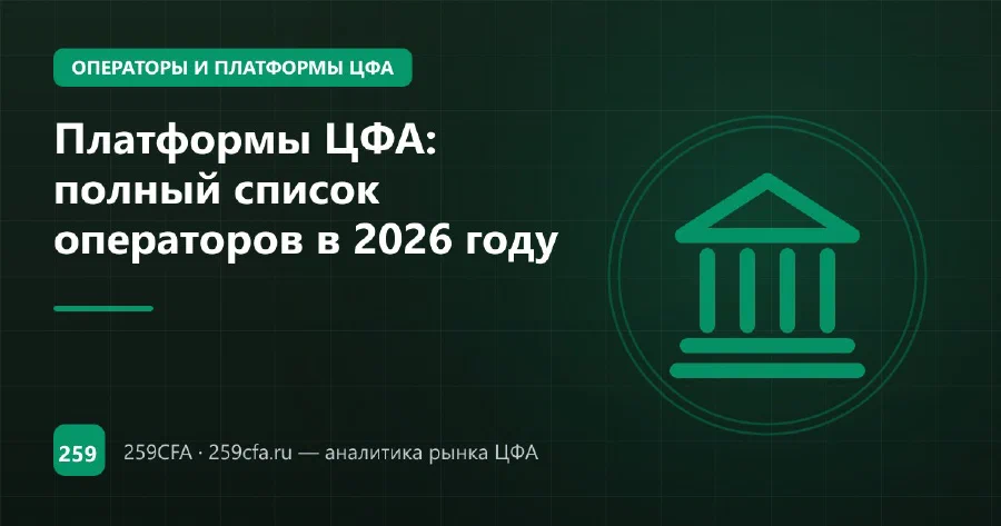 Платформы ЦФА: полный список операторов в 2026 году