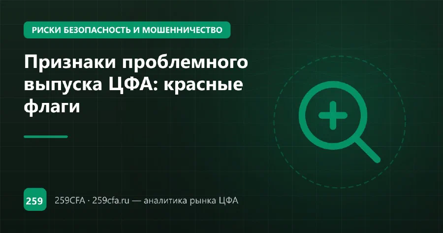 Признаки проблемного выпуска ЦФА: красные флаги