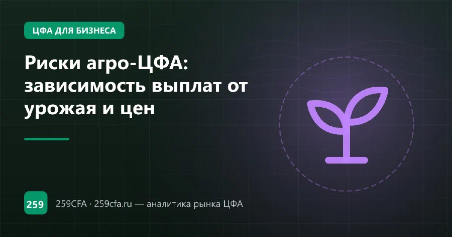 Риски агро-ЦФА: зависимость выплат от урожая и цен
