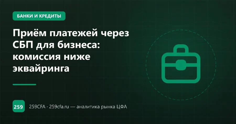 Приём платежей через СБП для бизнеса: комиссия ниже эквайринга