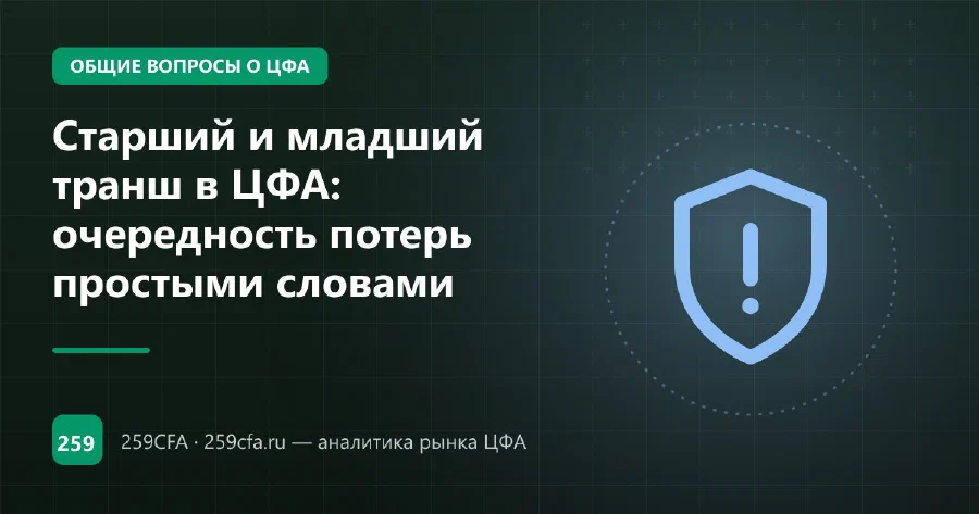 Старший и младший транш в ЦФА: очередность потерь простыми словами