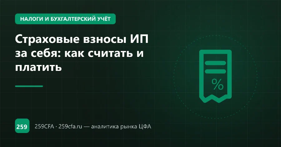 Страховые взносы ИП за себя: как считать и платить