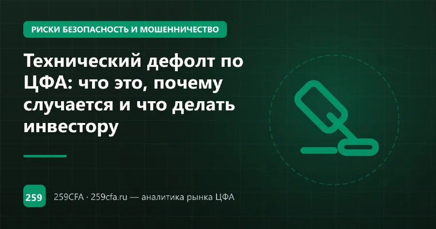 Технический дефолт по ЦФА: что это, почему случается и что делать инвестору