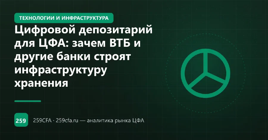 Цифровой депозитарий для ЦФА: зачем ВТБ и другие банки строят инфраструктуру хранения