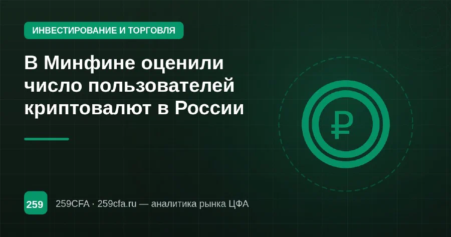 В Минфине оценили число пользователей криптовалют в России