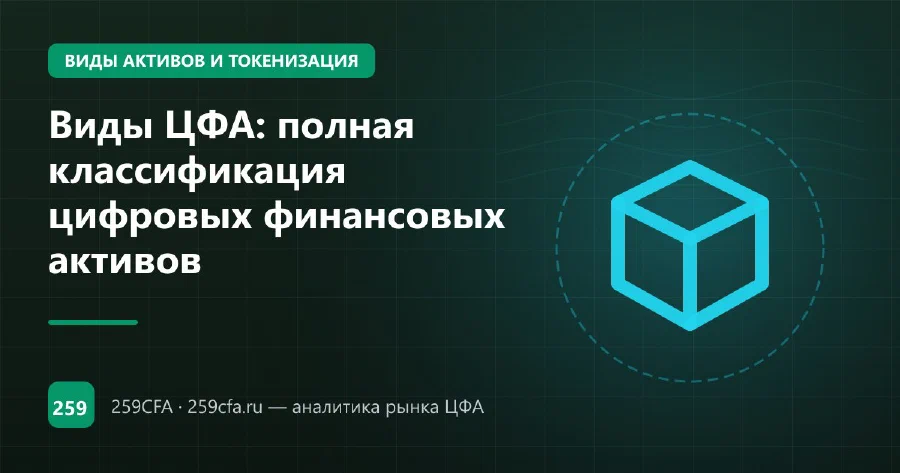 Виды ЦФА: полная классификация цифровых финансовых активов